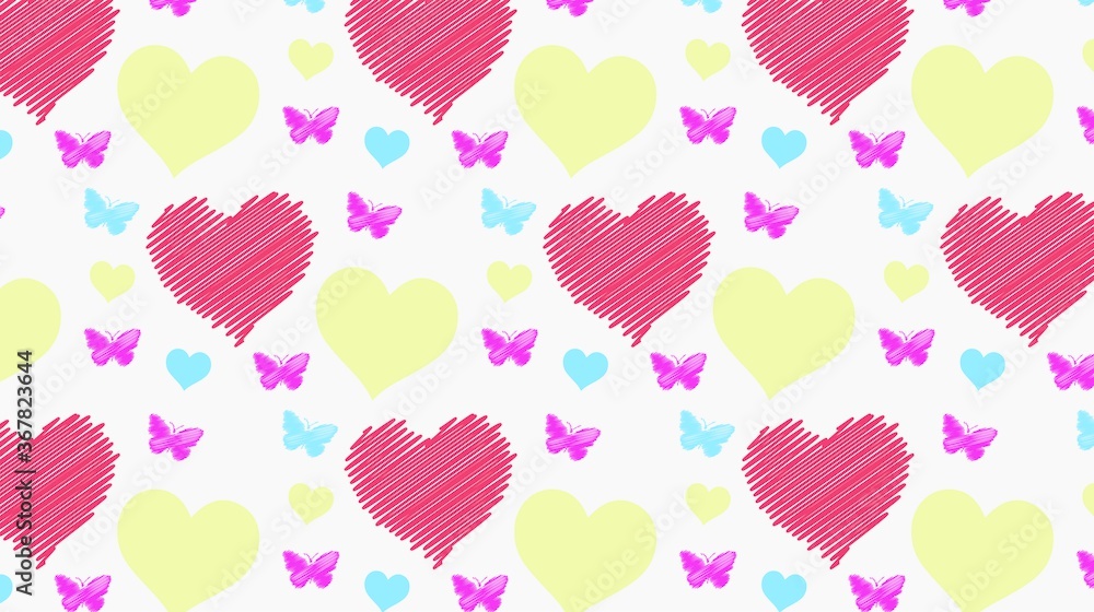 Heart Vector Pattern Design Heart Vector Pattern Design