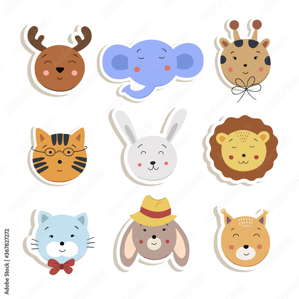 cute animal stickers cute animal stickers