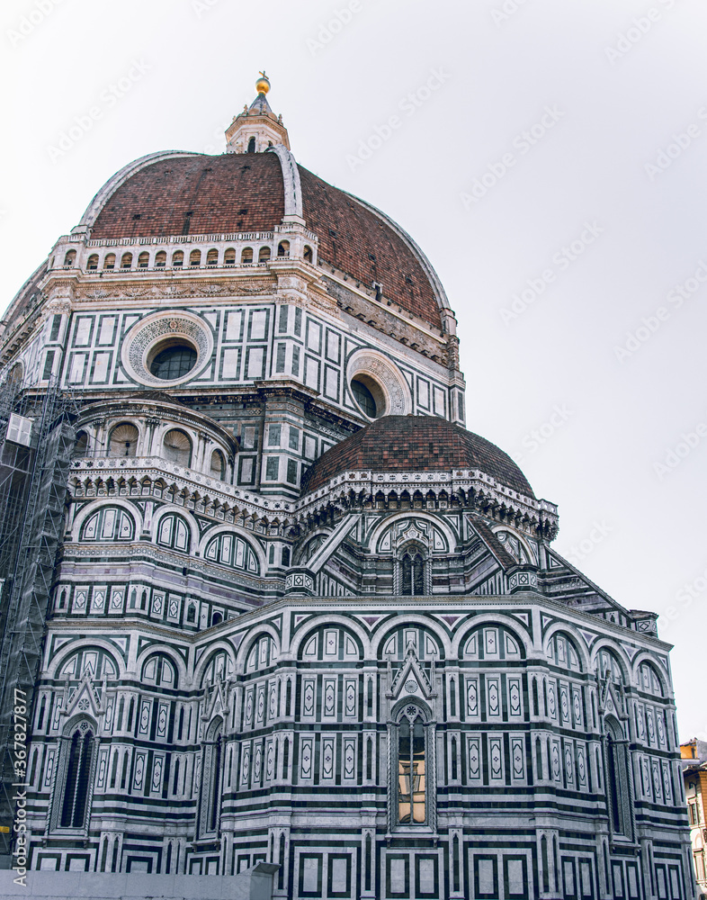 cathedral of florence. duomo in florence italy. santa maria del fiore cathedral