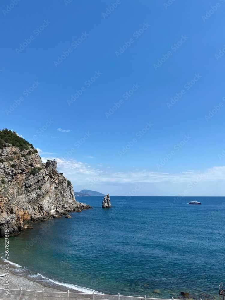 view of the coast of the mediterranean sea view of the coast of the mediterranean sea