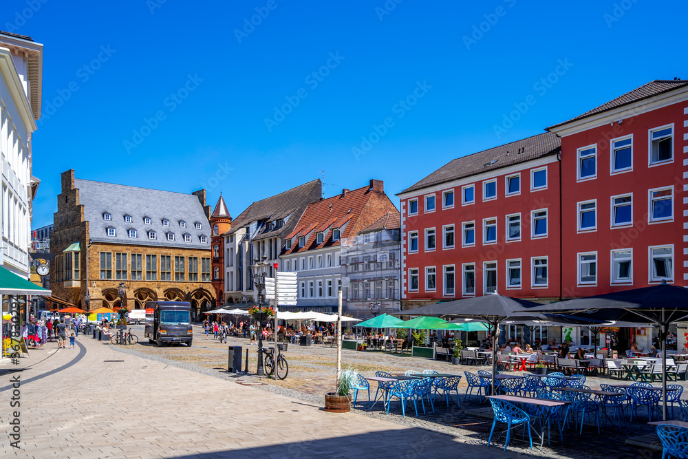 Obraz premium Marktplatz, Minden, Deutschland 