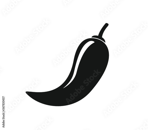 Chili icon. Pepper icon.  Hot pepper icon.  Chili pepper  vector icon. 