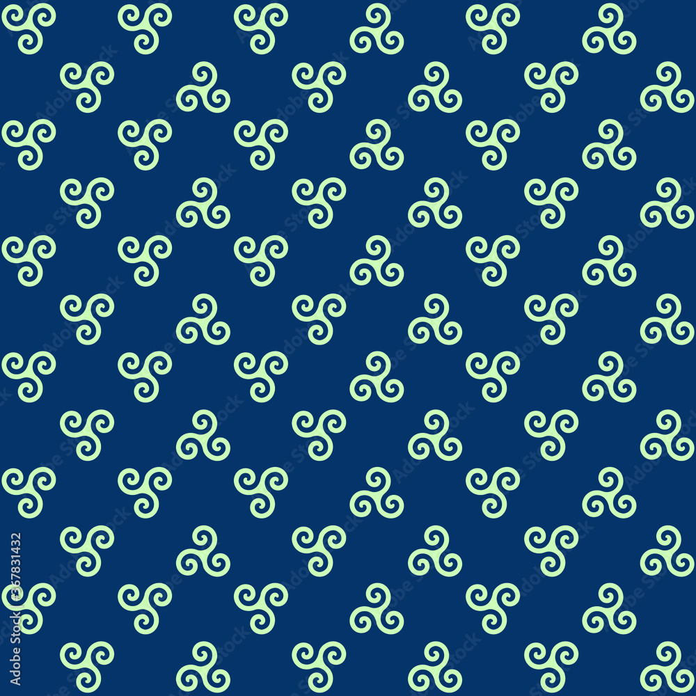 3 circle blue background repeat pattern