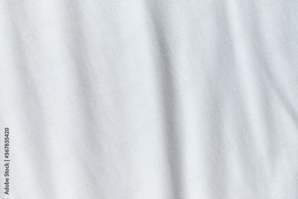 Texture and background of crumpled white fabric