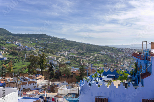 Beautiful blue medina of Chefchaouen city in Morocco, North Africa