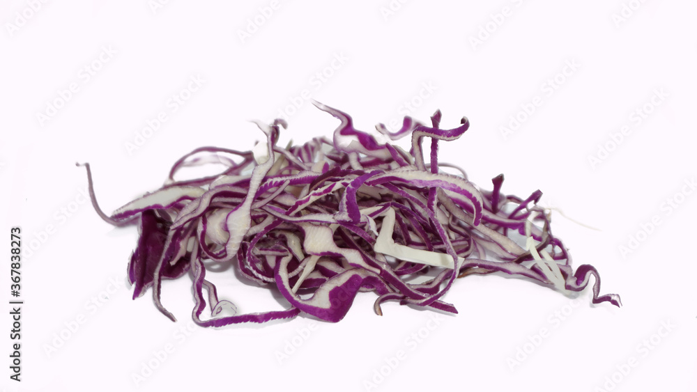 Fototapeta premium Purple Cauliflower isolated on white background