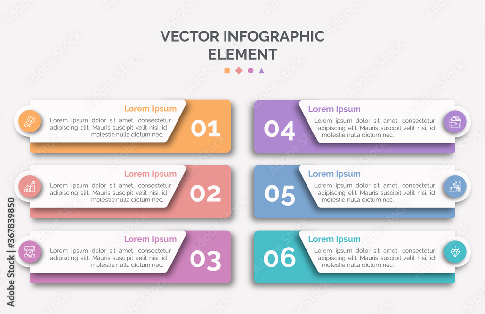 Fototapeta premium modern design template for infographics