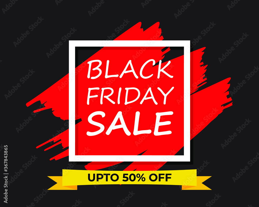vector illustration for black Friday sale banner