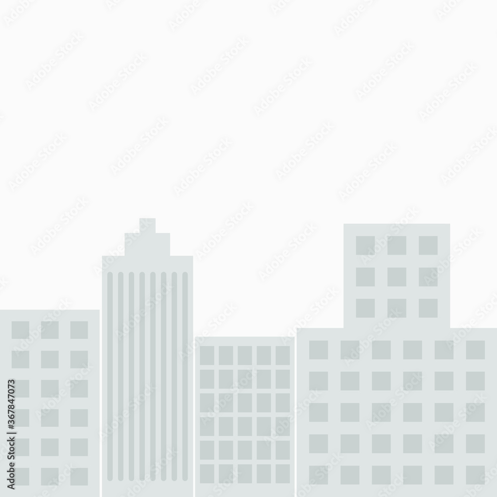 Background with a city in gray shades