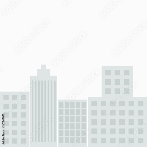 Background with a city in gray shades