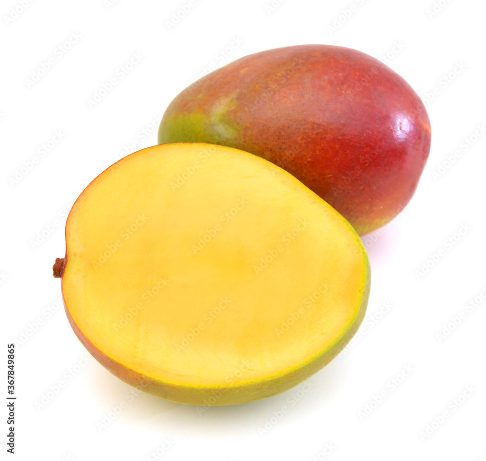 Mango fruit isolated on white background. Mango fruit isolated on white background.