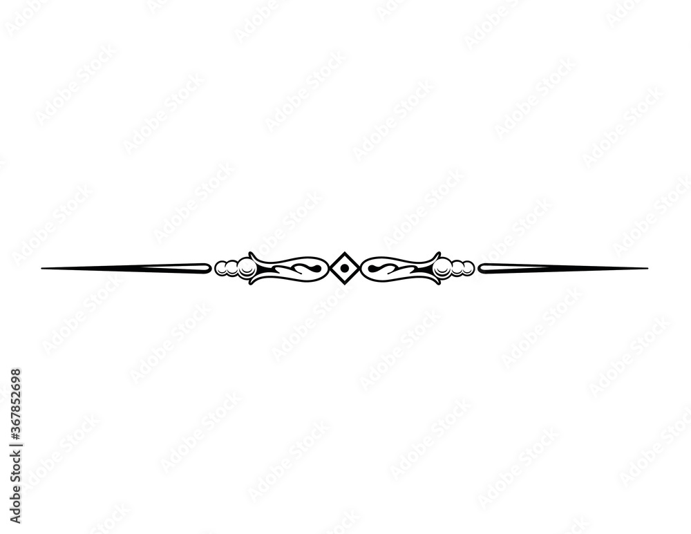 Vector Page divider or Rule Line Vector Page divider or Rule Line