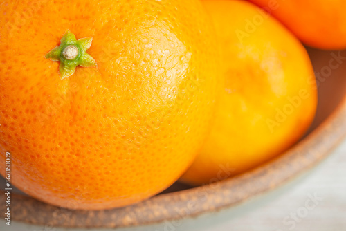 Macro Shot Of Fresh & Ripe Orange Fruit