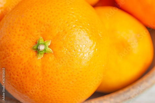 Macro Shot Of Fresh & Ripe Orange Fruit