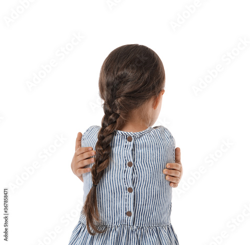 Sad little girl with autist...