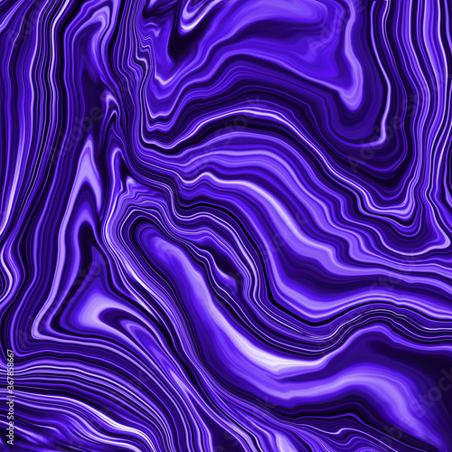 Abstract painting. Marble effect painting. Violet background.
