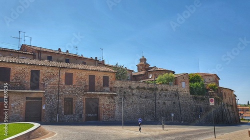 View of Città della Pieve outside the city walls.