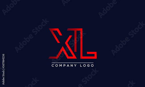 Abstract minimal unique letter icon logo XL 	