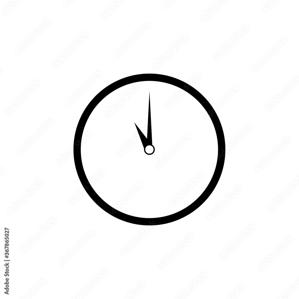 wall clock in black and white. minimalism wall clock in black and white. minimalism