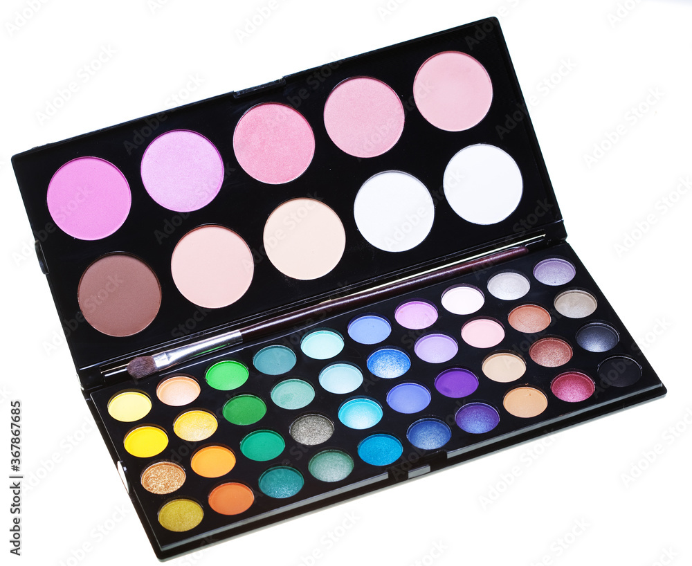 make-up collection isolated on white background make-up collection isolated on white background