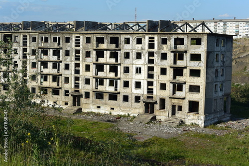 abandoned buildings, "Khrushchev," Russia 