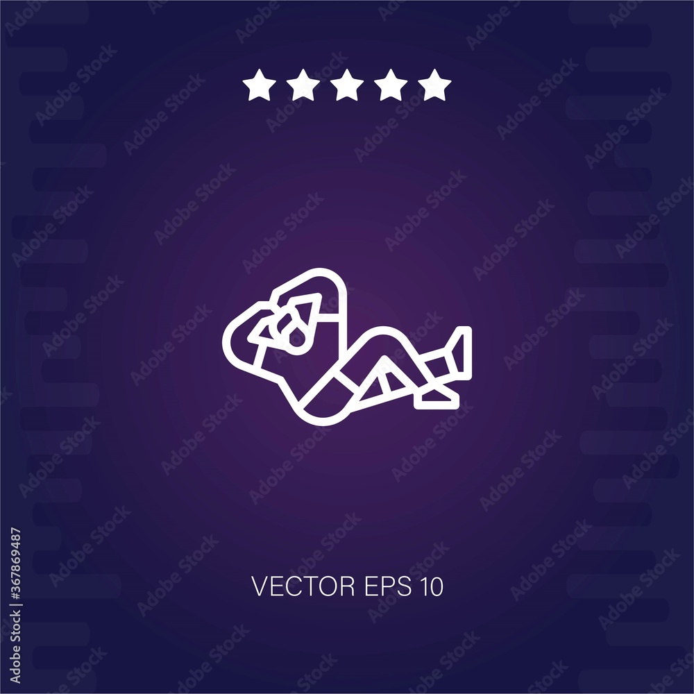 exercise vector icon