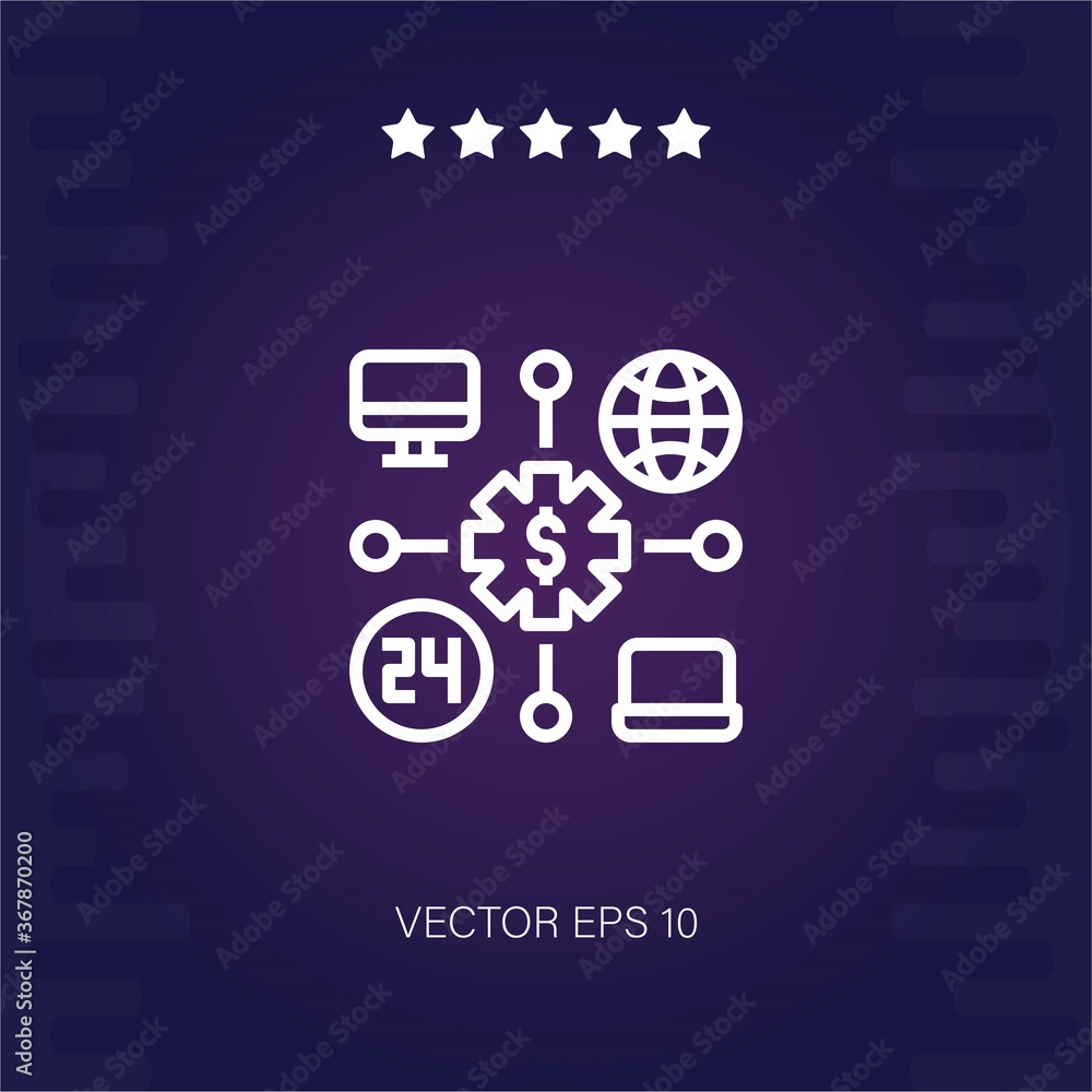 internet banking vector icon