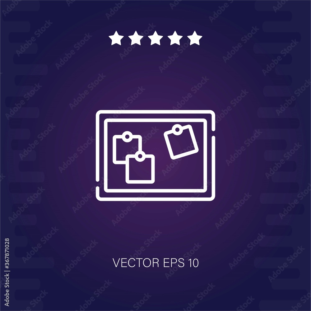 noticeboard vector icon