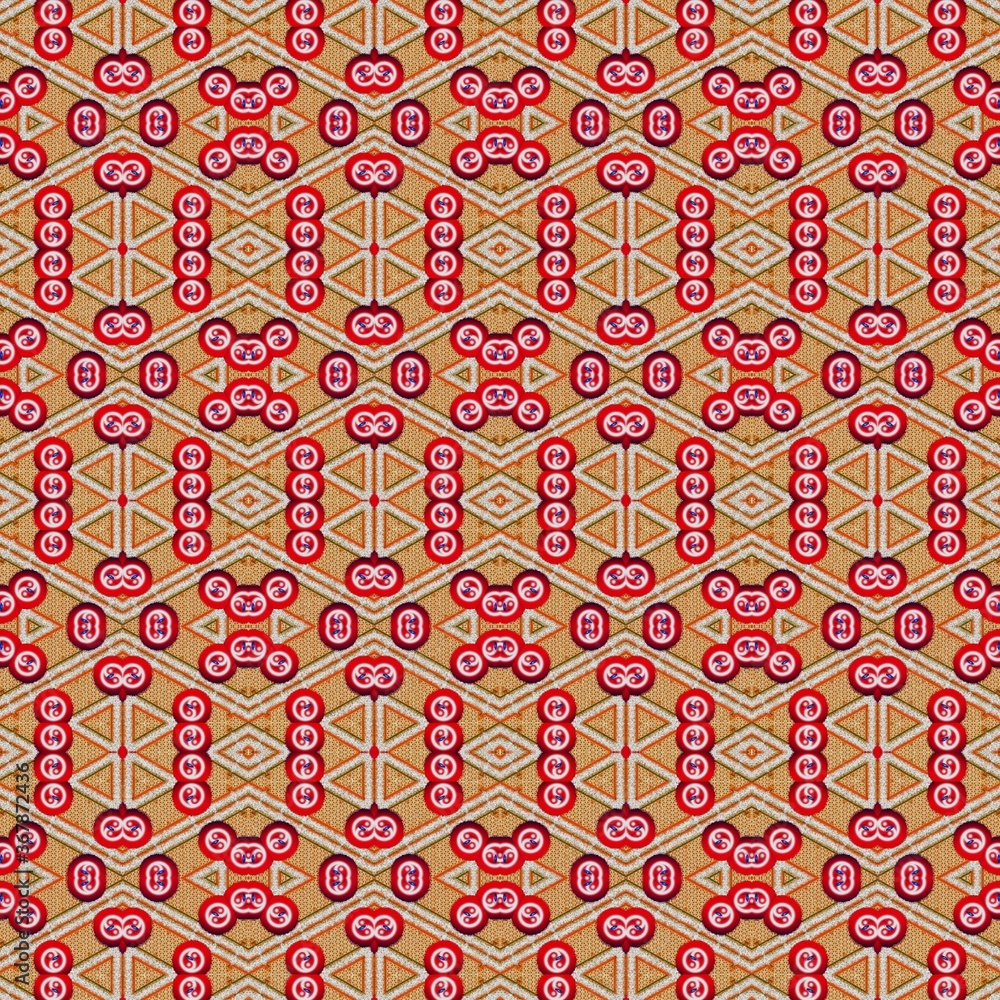 Fototapeta premium seamless geometric pattern. 3D rendering, 3D illustration.