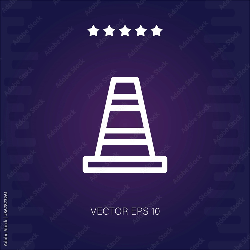 traffic cone vector icon traffic cone vector icon