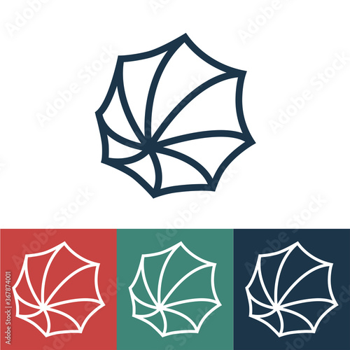 Linear vector icon with marshmallows