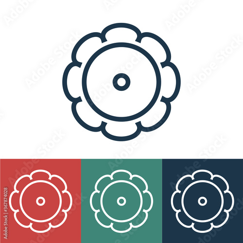 Linear vector icon with patisson
