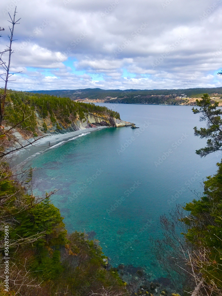 Fototapeta premium View of Atlantic Ocean from Eastern Newfoundland