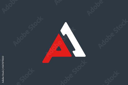 letter AP PA logo design vector graphic illustration