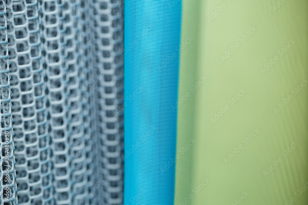 Curtains for windows, tulle with mesh texture in the apartment Curtains for windows, tulle with mesh texture in the apartment