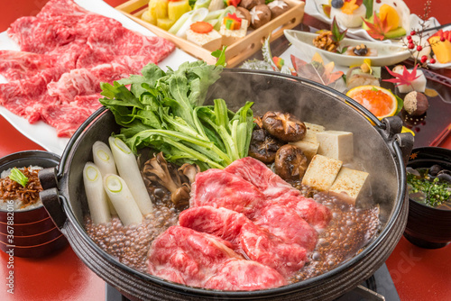 Tableau sur toile すき焼き　