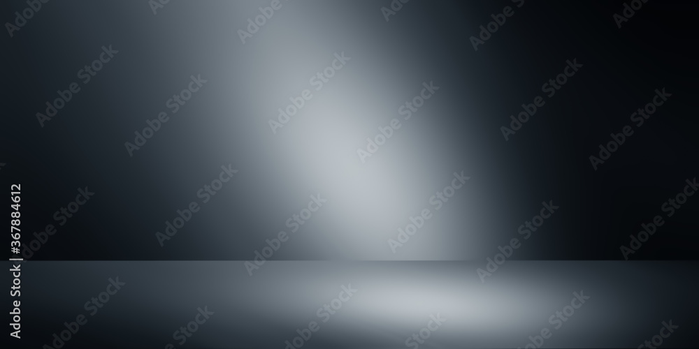 Dark black studio room with spotlight backdrop wallpaper, blank perspective for show or display your product montage or artwork. Dark black studio room with spotlight backdrop wallpaper, blank perspective for show or display your product montage or artwork.