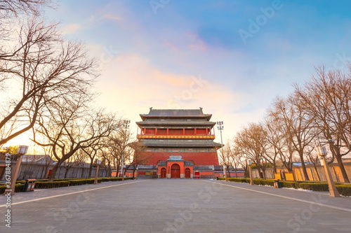 Gulou Drum Tower in Beijing, China photo
