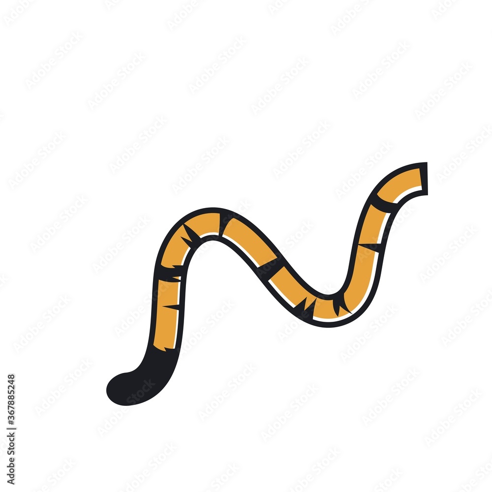 Fototapeta premium tiger tail icon vector illustration design