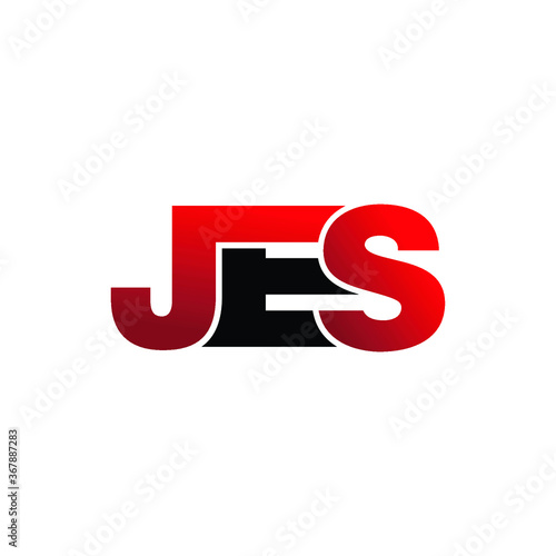 Letter jes logo icon design vector photo