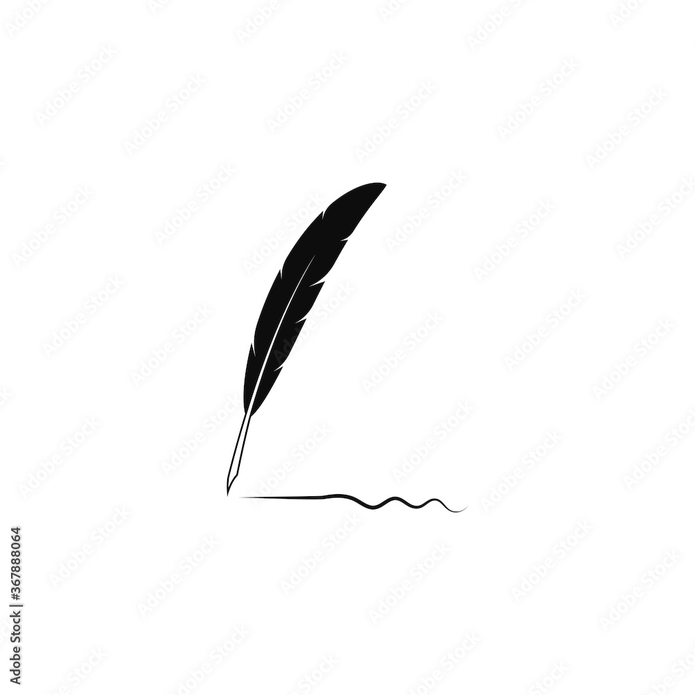 feather pen logo feather pen logo