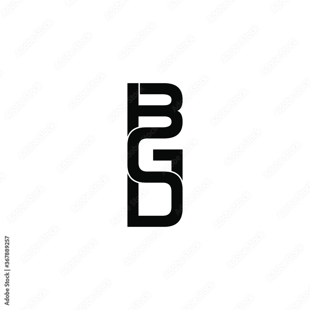 bgd letter original monogram logo design bgd letter original monogram logo design