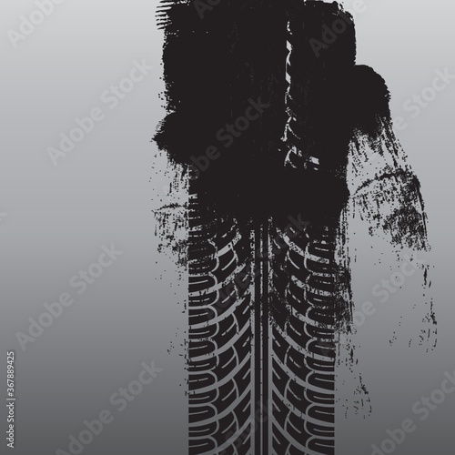 tyre track background