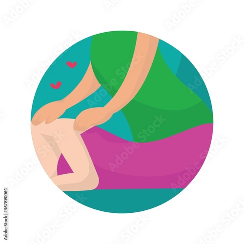 woman enjoying body massage