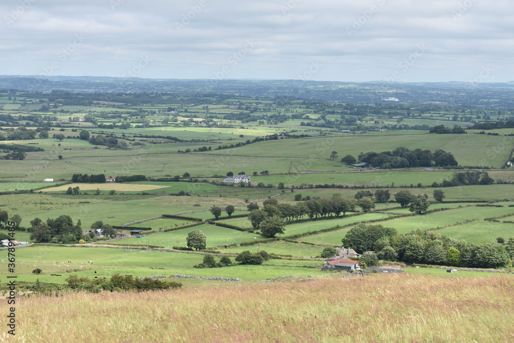 landscape with clouds in ireland