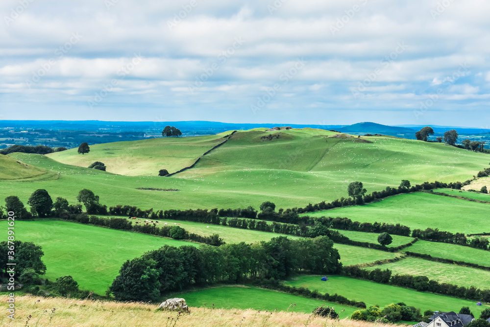 landscape with clouds in ireland