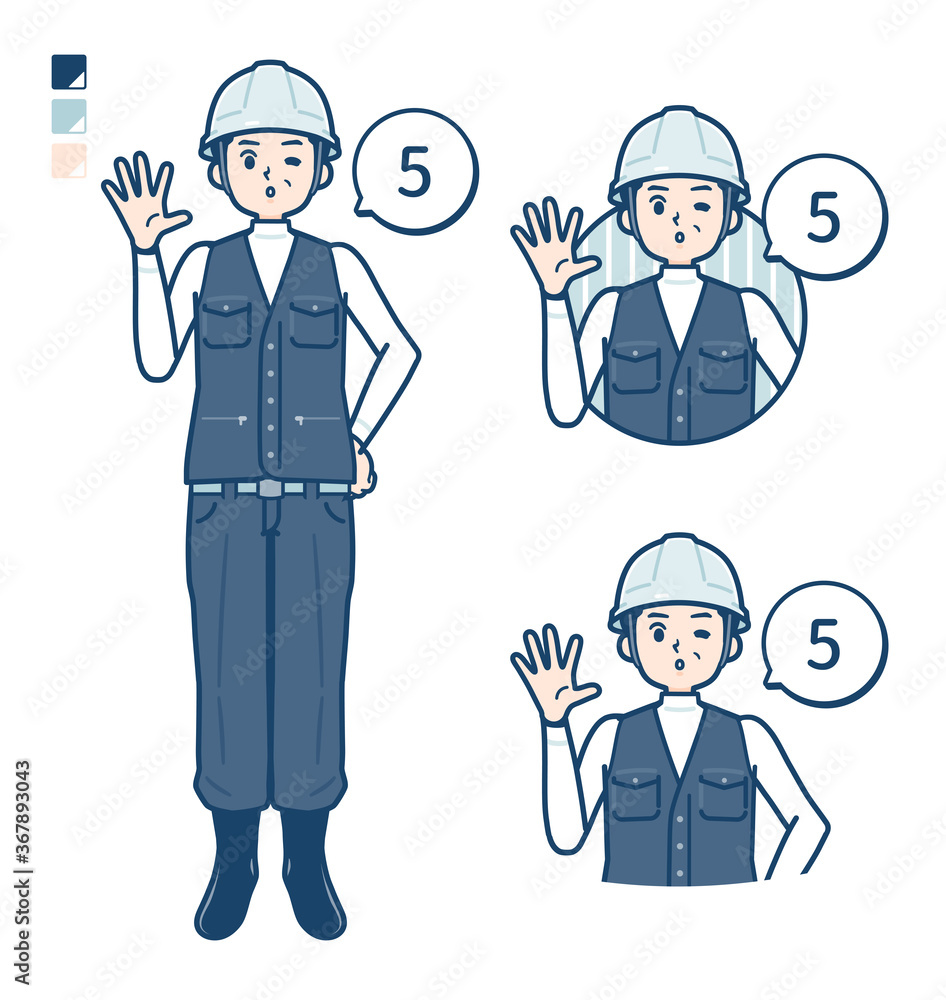 simple work wear middle man_Counting-as-5 simple work wear middle man_Counting-as-5