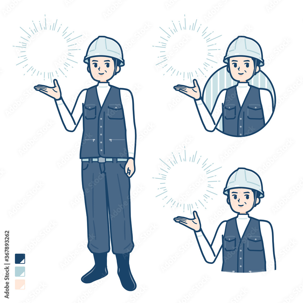 simple work wear middle man_Manipulating-light simple work wear middle man_Manipulating-light