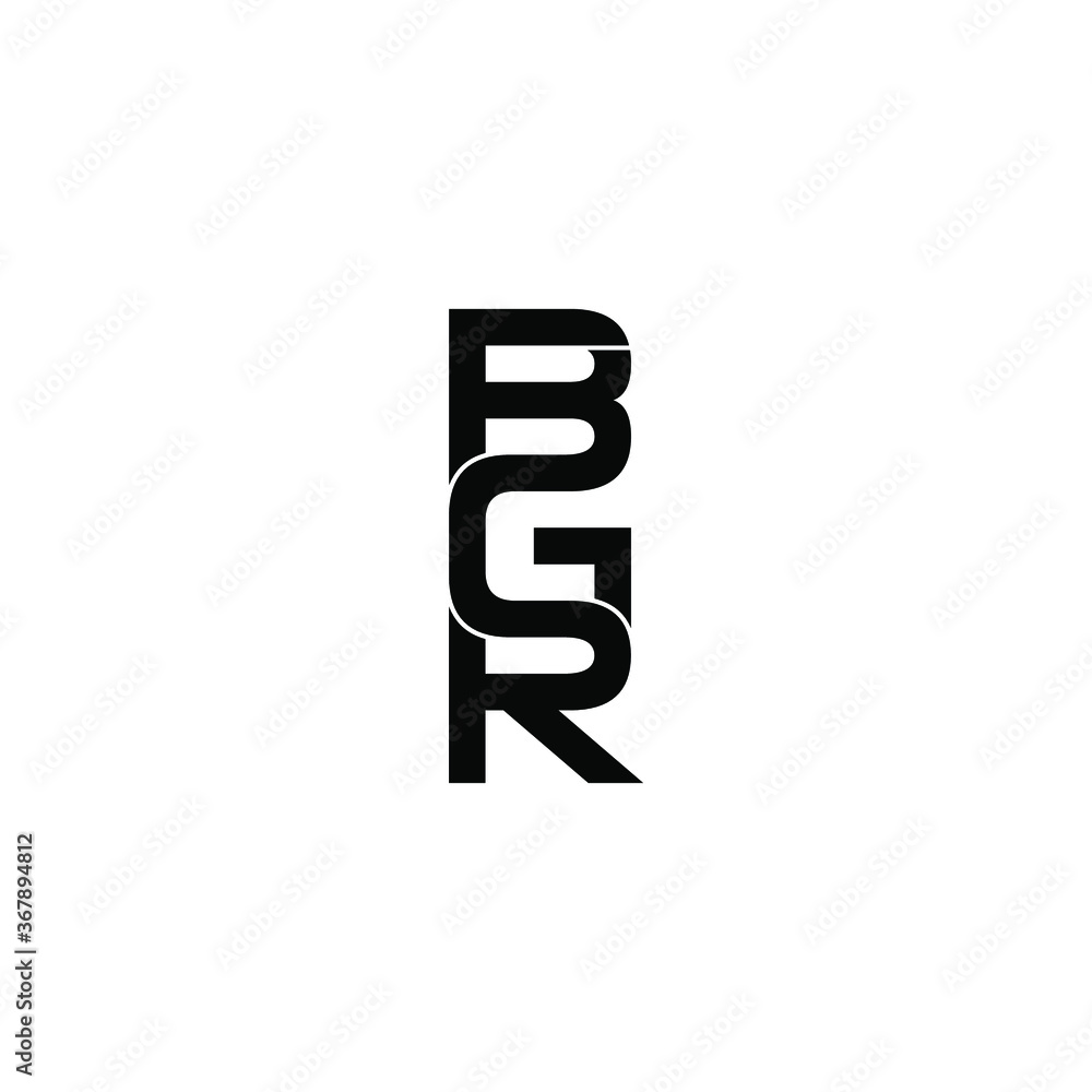 bgr letter original monogram logo design bgr letter original monogram logo design