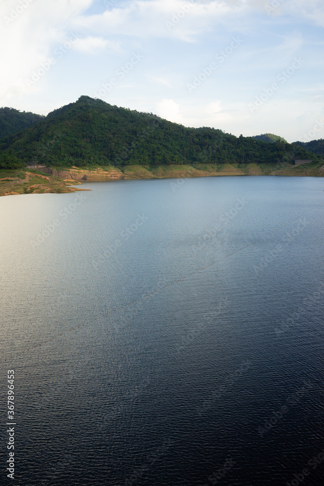 The scenery around the Khun Dan Prakan Chon Dam in Nakonnarok province Thailand 016